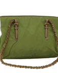 PRD Chain Tote Bag Nylon Khaki Auth