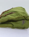PRD Chain Tote Bag Nylon Khaki Auth