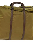 PRD Hand Bag Nylon way Brown Auth