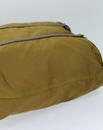 PRD Hand Bag Nylon way Brown Auth