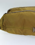 PRD Hand Bag Nylon way Brown Auth