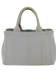 PRD Canapa PM Hand Bag Canvas way Gray Auth