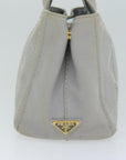 PRD Canapa PM Hand Bag Canvas way Gray Auth
