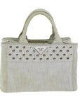 PRD Canapa PM Hand Bag Canvas White Auth