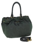 PRD Hand Bag Nylon way Khaki Auth