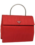 PRD Hand Bag Nylon Red Auth
