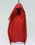 PRD Hand Bag Nylon Red Auth
