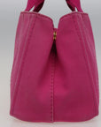 PRD Canapa PM Hand Bag Canvas Pink Auth