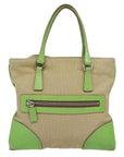 PRD Hand Bag Canvas Beige Auth