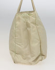 PRD Hand Bag Nylon White Auth