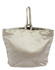 PRD Hand Bag Nylon Silver Auth