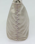 PRD Hand Bag Nylon Silver Auth