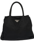 PRD Hand Bag Nylon Black Auth