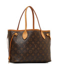 Brown LV Monogram Neverfull PM Tote Bag