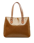 Brown LV Monogram Vernis Brentwood Tote Bag