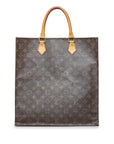 Brown LV Monogram Sac Plat Tote Bag