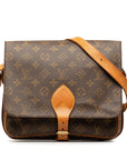 Brown LV Monogram Cartouchiere GM Crossbody Bag