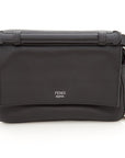 FNDI Black Micro Double Stud Baguette Cross-Body