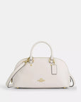 Lara Satchel Bag (Gold/Chalk)