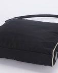 PRD BR TESSUTO FLORAL HANDBAG NERO BLACK FABRIC, WITH CARD & DUST COVER