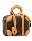Brown LV Monogram Valisette BB Satchel