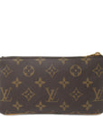Brown LV Monogram Pochette Milla MM Shoulder Bag