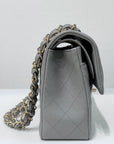 CHNL Small Caviar Quilted Double Flap Grey 21B Unused Condition