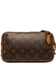 Brown LV Monogram Pochette Marly Bandouliere Crossbody Bag