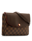 Brown LV Damier Ebene Twice Crossbody Bag