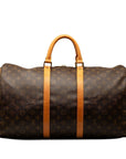 Brown LV Monogram Keepall 50 Travel Bag