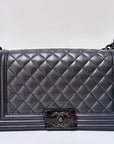 CHNL Medium LeBoy So Black Caviar Leather Bag