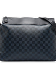 Blue LV Damier Cobalt Greenwich Messenger Crossbody Bag