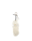 FNDI Karl Lagerfeld Keyring Charm Black/ White Fur SHW