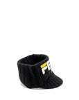 FNDI Mania Logo-Embroidered Knitted Headband Cap hat Alpaca/Wool Black/Multicolour