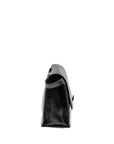 FNDI Kan U Shoulder Bag Leather Black GHW