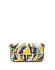 FNDI baguette bag canvas mulcicolour beige / brown GHW
