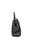 FNDI Medium Peekaboo Bag Selleria Leather Black SHW