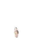 FNDI Mini Flap Clutch with Chain Lambskin Light Pink SHW