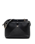 FNDI doctom chain shoulder bag leather black SHW
