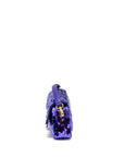 FNDI Baguette Bag Limited Edition Sequin/Leather Purple GHW
