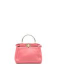 FNDI Colourblock Mini Peekaboo Nappa Leather Rosa Fluo/Oxigen Slate GHW
