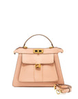 FNDI Mediume Peekaboo ISeeU tote lambskin light pink GHW