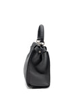 FNDI Medium Peekaboo Bag Selleria Leather Black SHW