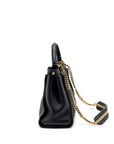 FNDI Medium Peekaboo Bag leather Black GHW