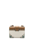 PRD Cahier Embellished Two-tone Leather Shoulder Bag White / Caramel SHW