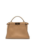 FNDI medium peekaboo calfskin tobacco multicolor hardware