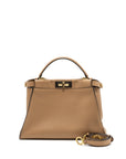 FNDI medium peekaboo calfskin tobacco multicolor hardware