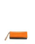 FNDI Flap Clutch Calfskin Orange/Multicolour GHW