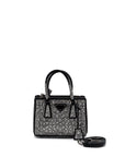 PRD Galleria Satin Mini Bag With Crystal Black SHW