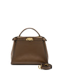 FNDI Medium Peekaboo Bag Calfskin Tobaco GHW